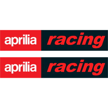 Aprilia racing sticker - black