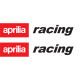 Aprilia racing sticker - white