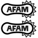 AFAM stickers - Single colour