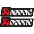 Akrapovic stickers - White lettering