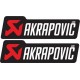 Akrapovic stickers - White lettering