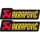 Akrapovic stickers - Yellow