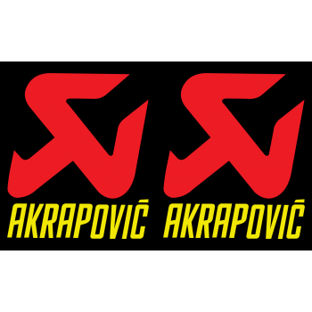 Akrapovic Large Logo Yellow Sticker