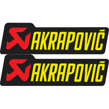 Akrapovic Lettering Yellow Decal