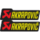 Akrapovic Lettering Yellow Decal