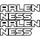 Arlen Ness Outline Split Sticker
