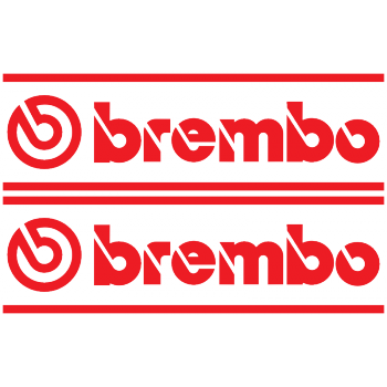 Brembo Lettering Bordered Decal
