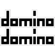 Domino Lettering Outlined Sticker