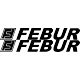 Febur Lettering Logo - Single Colour Decal