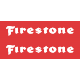 Firestone Cut Out Sticker