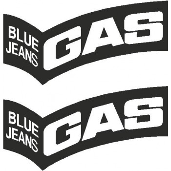 GAS Blue Jeans stickers