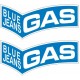 GAS Blue Jeans stickers - Border