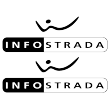 Info Strada Lettering And Lettering - Single Colour Sticker