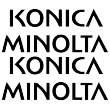 Konica Minolta Lettering Split Decal