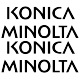 Konica Minolta Lettering Split Decal