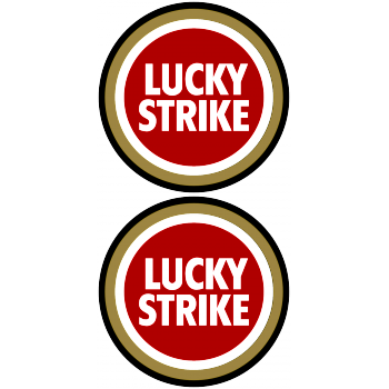 Lucky Strike Logo Cut Out Decal