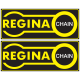 Regina Black Background Sticker