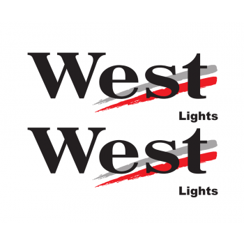 West sponsor sticker - lights
