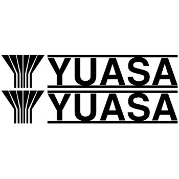 Yuasa Small Lettering - Single Colour Sticker